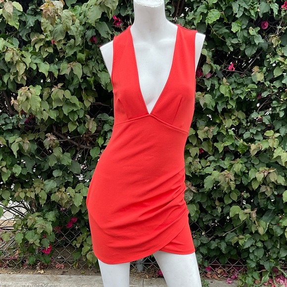 Superdown Orange/Red Dress - Picture 1 of 9